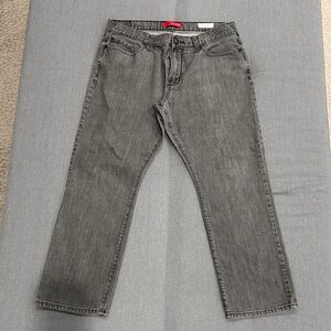 Guess Men's Charcoal Straight Jeans